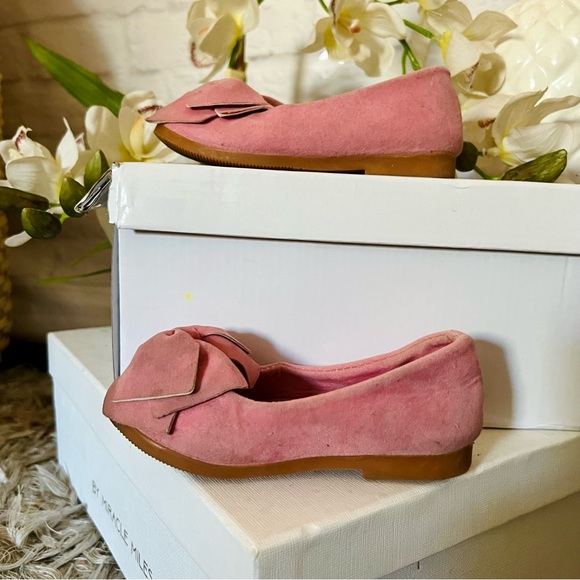 Pink Faux Suede Flats - Picture 5 of 8